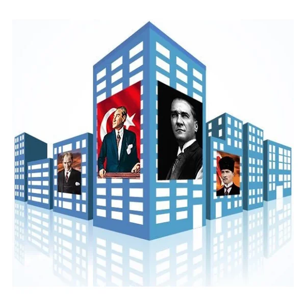 Atatürk Posteri - 1-200x300 Cm - Görsel 8
