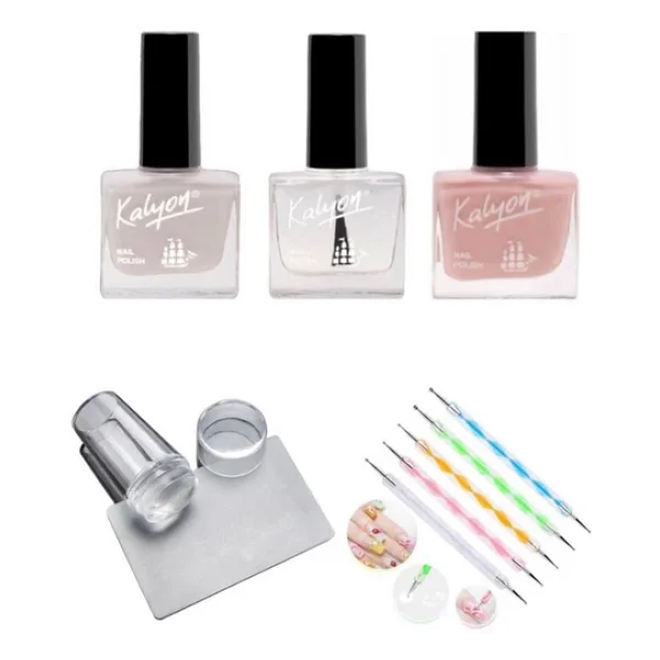 Kalyon French Set + Stamper + Dot Kalemi 5li - Görsel 3