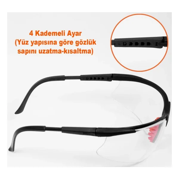 Bisiklet Güneş Gözlüğü Silikon Burunlu Bisikletçi Gözlük Şeffaf - Görsel 4