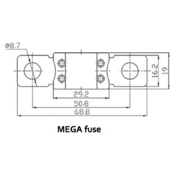 Victron Mega-Fuse 300a-58v - 48v Sistemler Için Güçlü Koruma - Görsel 5