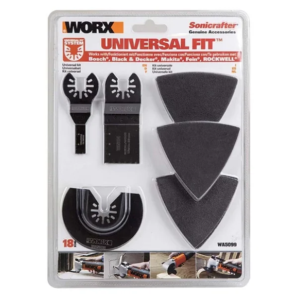 Worx Wa5099 18 Parça Universal Metal Ahşap Zımpara Kağıdı Aksesuar Seti - Görsel 5