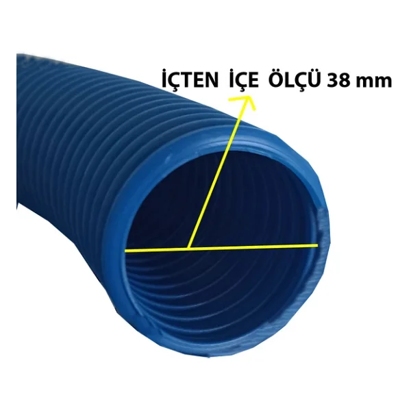 Anatolia Pool Havuz Süpürgesi Vakum Hortumu 1,5 Ø38mm 15 Metre ( Vacuum Hose) - Görsel 2