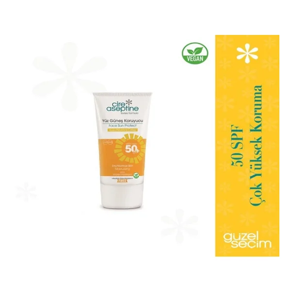 Cire Aseptine Kuru Ve Normal Ciltler İçin 50 Ml 50 Faktör Güneş Kremi - Görsel 5