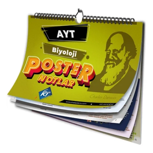 Kr Akademi Yayınları Ayt Biyoloji Poster Notlar - Görsel 4