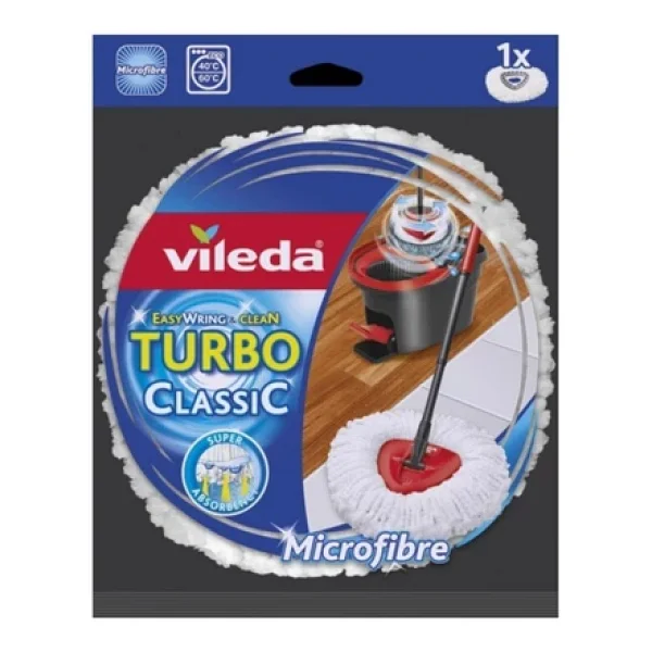 Vileda Turbo Pedallı Sap + Üçgen Başlık + Mikrofiber Paspas Yedek Seti - Görsel 4