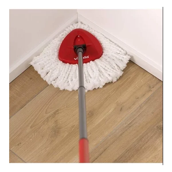 Vileda Turbo Pedallı Sap + Üçgen Başlık + Mikrofiber Paspas Yedek Seti - Görsel 5
