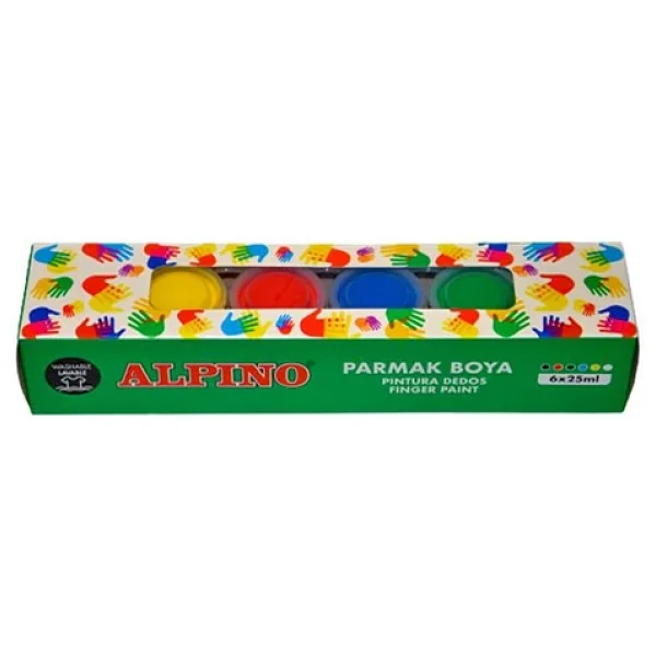 Alpino 25 Ml 6 Renk Parmak Boya - Görsel 7