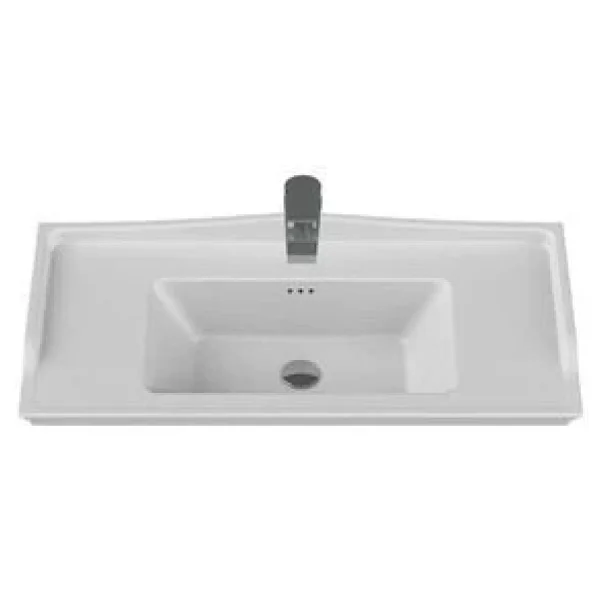 Turkuaz Seramik Cerastyle Kapadokya 100x48 Cm Etajerli Lavabo - Görsel 5