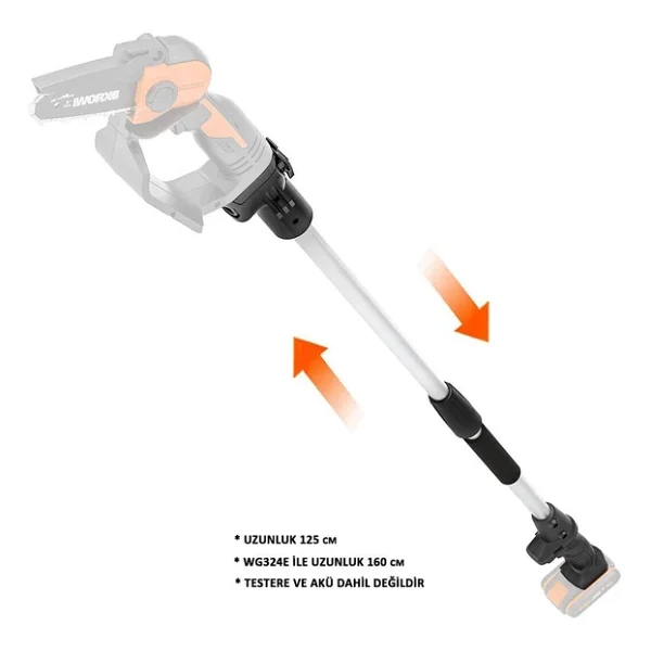 Worx Wa4301 125 Cm Alüminyum Uzatma Aparatı - Görsel 5