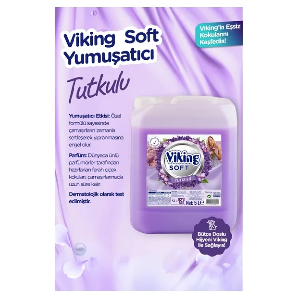 Viking Soft Tutkulu Yumuşatıcı 5 Lt 2'li - Görsel 5