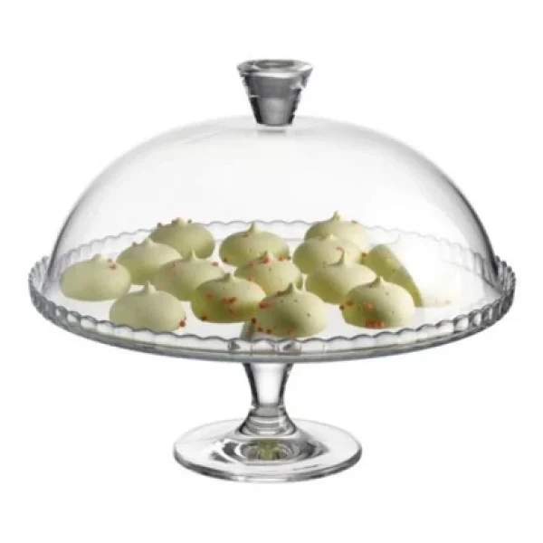 Paşabahçe Patisserie 95200 Kapaklı Ve Ayaklı Cam Kek Fanusu - Görsel 4