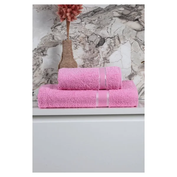 100 Pamuk 2 Parça Kadın/Erkek Banyo Duş Hamam Havlu Seti 90x150 Cm - Görsel 10