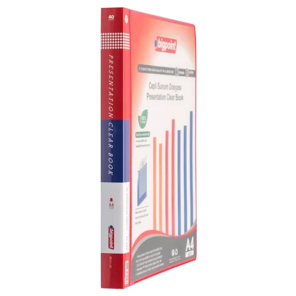 Bigpoint Sunum Dosyası Cepli 40lı Kırmızı - Görsel 5