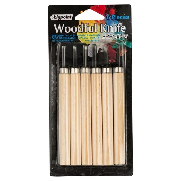 Bigpoint Ahşap Oyma 6'lı Set (Woodful/Graver Knife) - Görsel 3