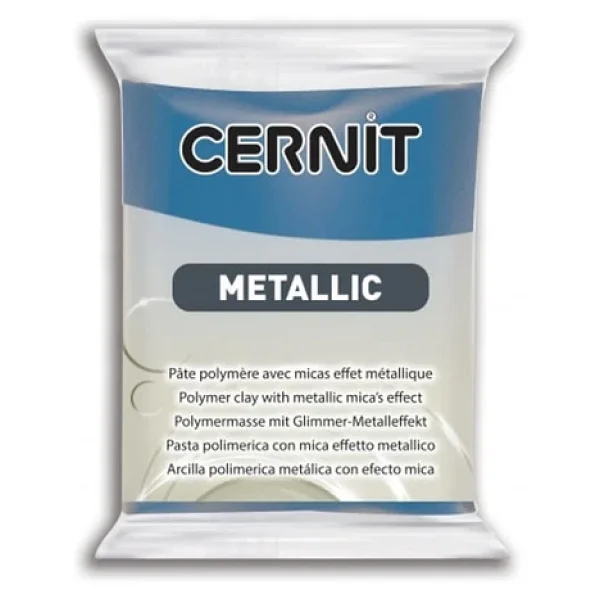 Cernit Metallic Polimer Kil 56 Gr 200 Blue - Görsel 3