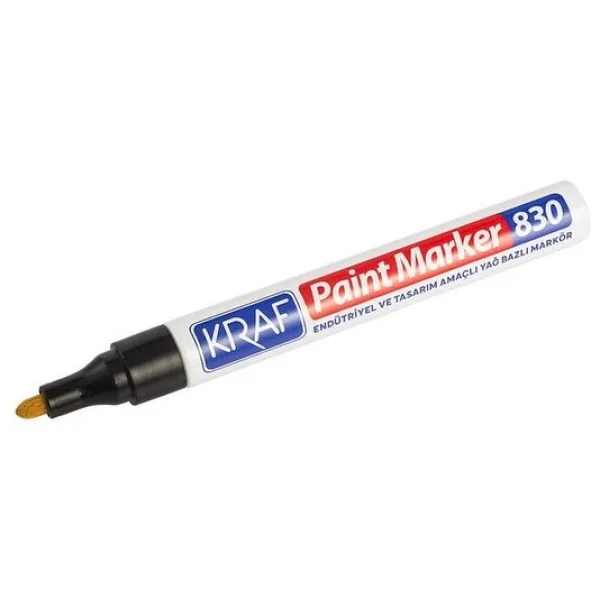 Kraf 830 Siyah Paint Marker Kalem - Görsel 6