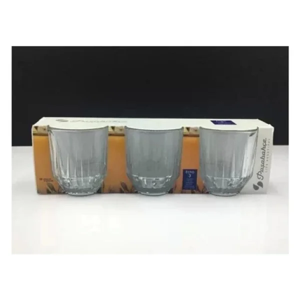Paşabahçe Echo 520294 300 Cc 3'lü Viski Bardağı - Görsel 6