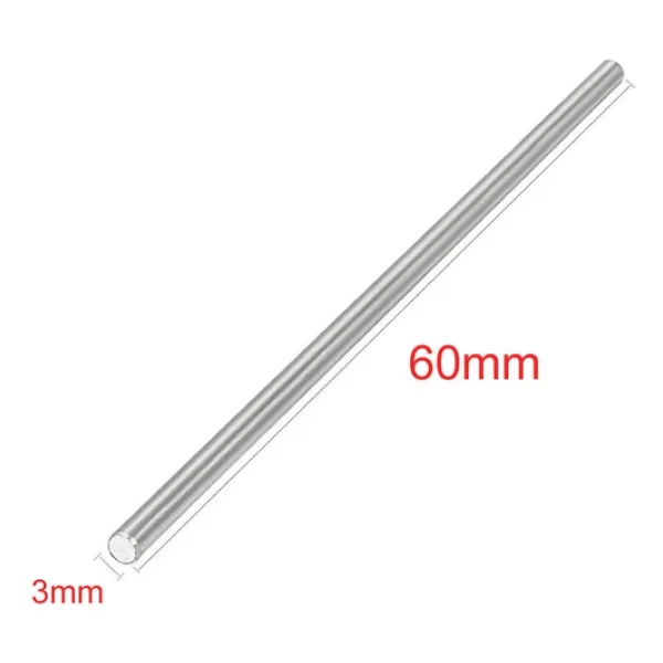 3mm X 60mm Metal Mil Çelik Çubuk Aks Oyuncak Rc Araba Robot - Görsel 5
