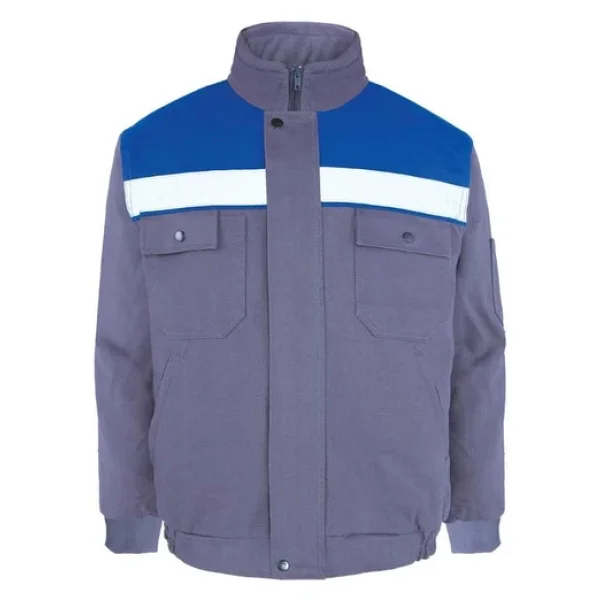 Kışlık İş Takımı Çok Cepli İç Yapısı Polarlı Reflektörlü İş Montu Ve 7/7 İş Pantolonu Gri Renk Yüzde Yüz Pamuk 3117-2958 - Görsel 10