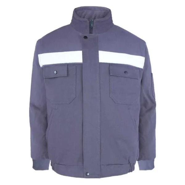 Kışlık İş Takımı Çok Cepli İç Yapısı Polarlı Reflektörlü İş Montu Ve 7/7 İş Pantolonu Gri Renk Yüzde Yüz Pamuk 3117-2958 - Görsel 7