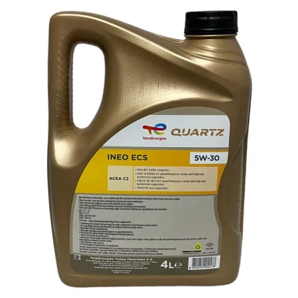 Total Quartz Ineo Ecs 5w-30 4 Lt Motor Yağı - 2025 - Görsel 3