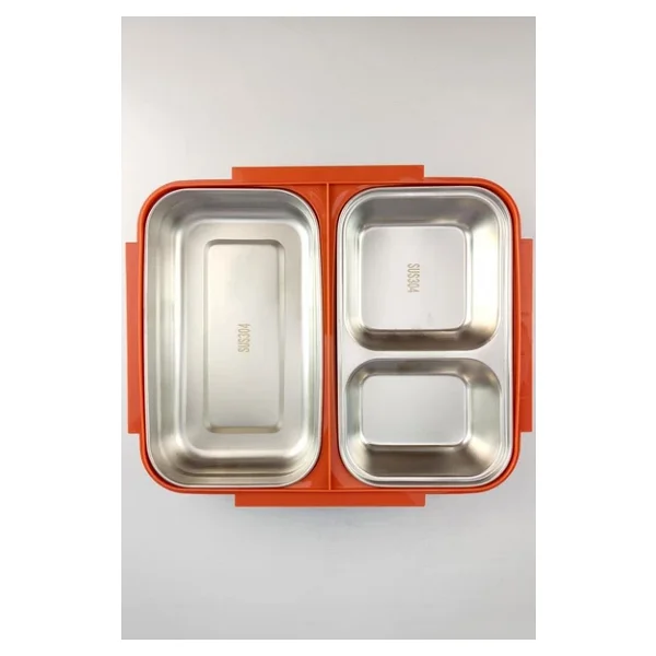 Cooker Yk1392 Turuncu Bölmeli Beslenme Kutusu - Görsel 7