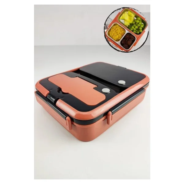 Cooker Yk1392 Turuncu Bölmeli Beslenme Kutusu - Görsel 2