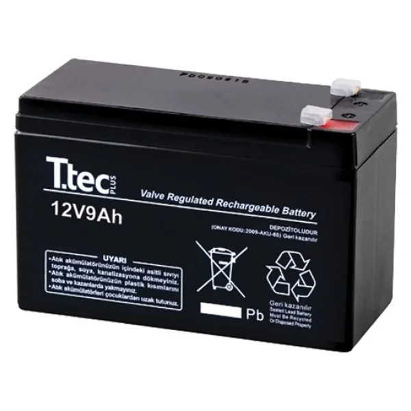 Ttec 12v 9 Ah Bakımsız Kuru Akü - Görsel 5