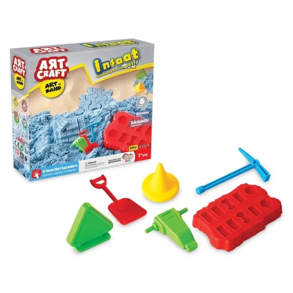 Art Craft İnşaat Kinetik Kum Seti 500 Gr 03614 - Görsel 5