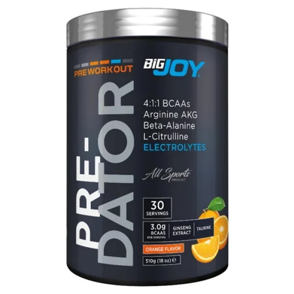 Bigjoy Pre-Workout Predator Portakal Aromalı 510 Gr - Görsel 3