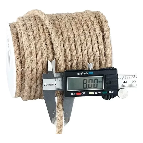 Jütburada Jüt Halat 8 Mm 100 Metre Hasır Dekor Süsleme İp - Görsel 3