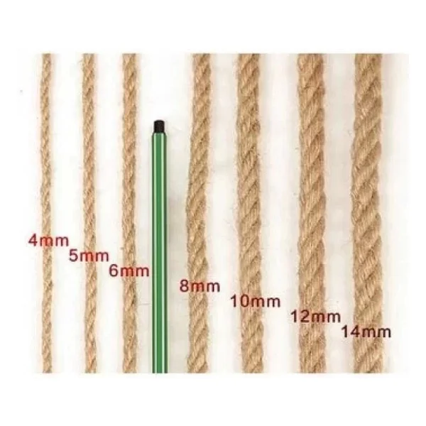 Jütburada Jüt Halat 8 Mm 100 Metre Hasır Dekor Süsleme İp - Görsel 4