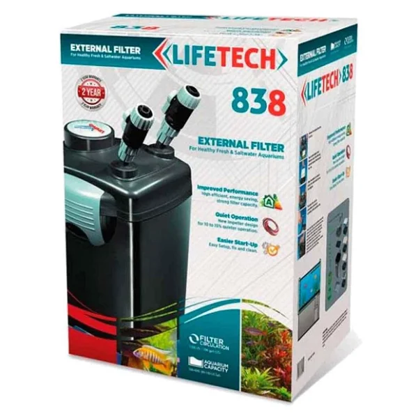 Lifetech 838 1200 Lt/H Akvaryum Dış Filtre - Görsel 3
