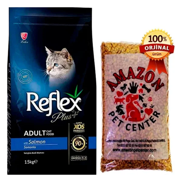 Reflex Plus Somonlu 1 Kg Yetişkin Kedi Maması - Açık Paket - Görsel 3
