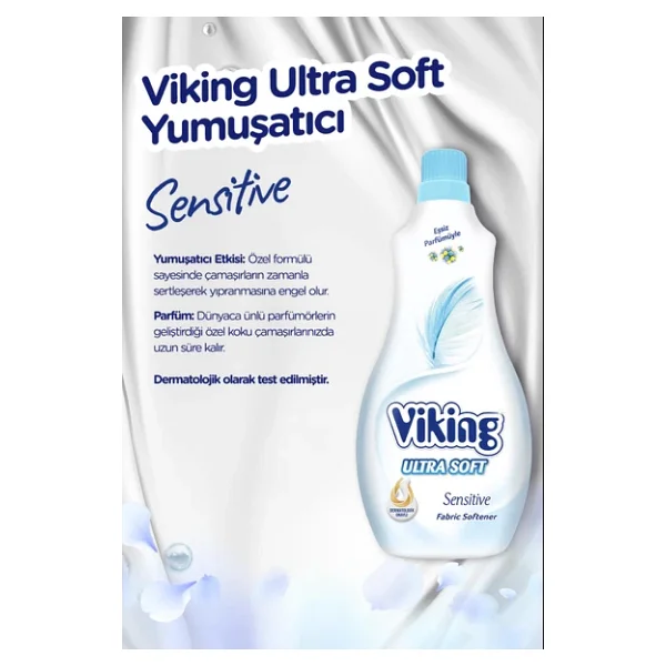 Viking Yumuşatıcı Soft Sensitive 3 X 1400 Ml - Görsel 4