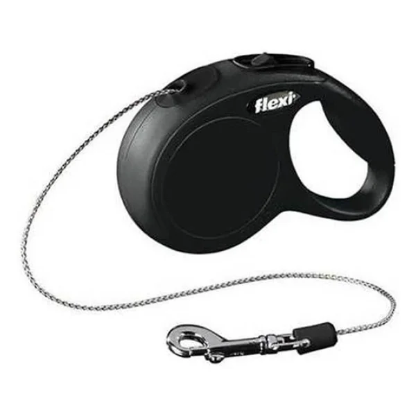 Flexi New Classic 3 M İp Xsmall Siyah Otomatik Köpek Tasması - Görsel 3