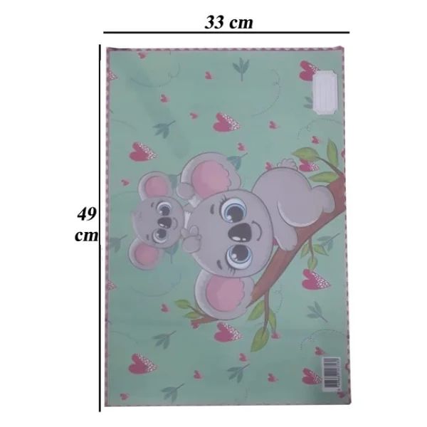 Beslenme Bezi Yıkanabilir 33x49 Cm 1 Adet Koala Beslenme Örtüsü Okul Öncesi Kreş Anasınıfı İlkokul İçin İdeal - Görsel 3