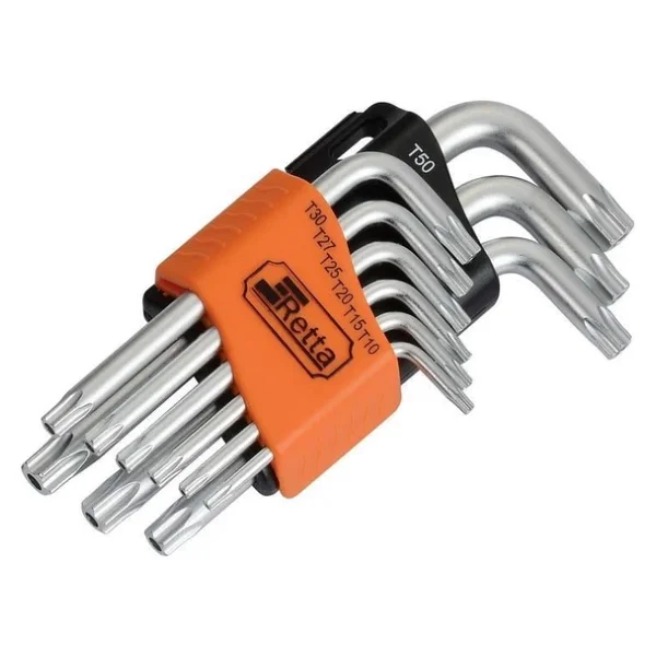 Retta Rat7009 9 Parça Torx Kısa Delikli Alyan Takımı - Görsel 4