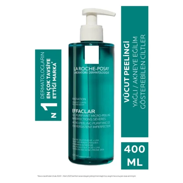 La Roche-Posay Effaclar Mikro Peeling 400 Ml Yüz Temizleme Jeli - Görsel 3
