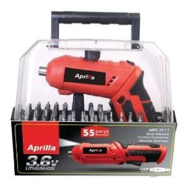 Aprilla Asd-3511 55 Parça Şarjlı Vidalama Makinesi - Görsel 4