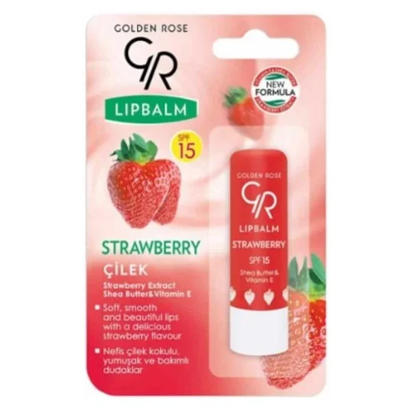 Golden Rose Lip Balm Spf 15 Çilek - Görsel 3