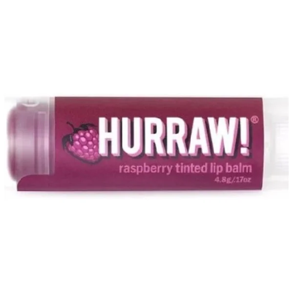 Hurraw Raspberry Tinted Lip Balm Ahududu 4,8 Gr Dudak Balmı - Görsel 9