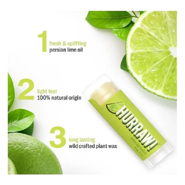 Hurraw Lime Lip Balm Misket Limonu 4,3 Gr Dudak Balmı - Görsel 5