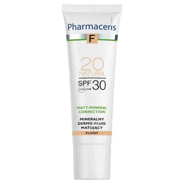 Pharmaceris F Mineral Matlaştırıcı Fluid Dermo Spf 30 20 Natural 30 Ml Fondöten - Görsel 4