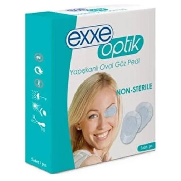 Exxe Optik Yapışkanlı Oval Göz Pedi Çocuk 5'li - Görsel 3