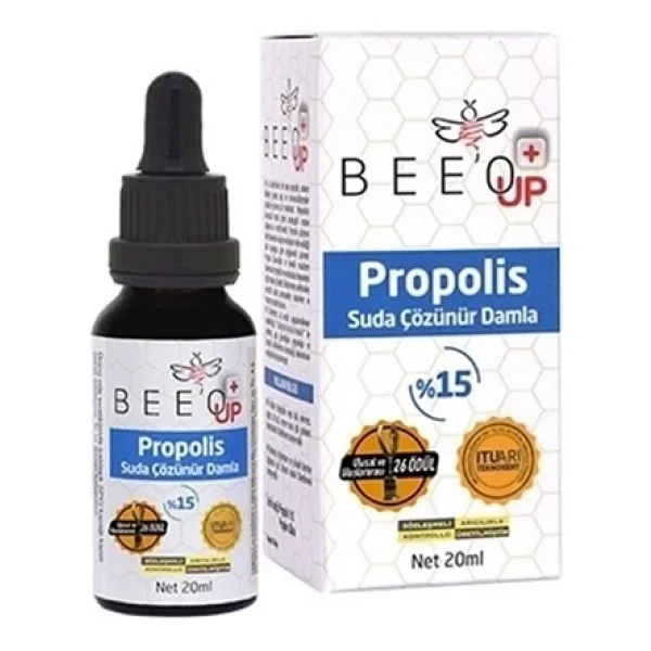Bee'o Up %15 Suda Çözünür Propolis Damla 20 Ml - Görsel 5