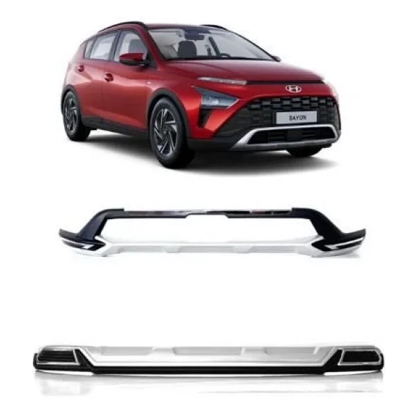 Hyundai Bayon On Ve Arka Tampon Korumasi Difuzor 2021+ Sonrasi İcin Uyumlu - Görsel 4