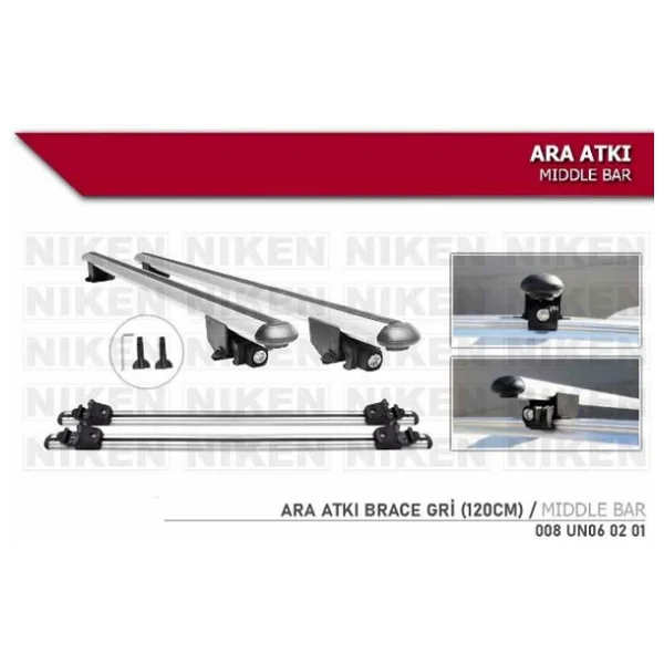 Arac Ustu Ara Atki Tavan Bari Bagaj Brace Gri 120 Cm - Görsel 3