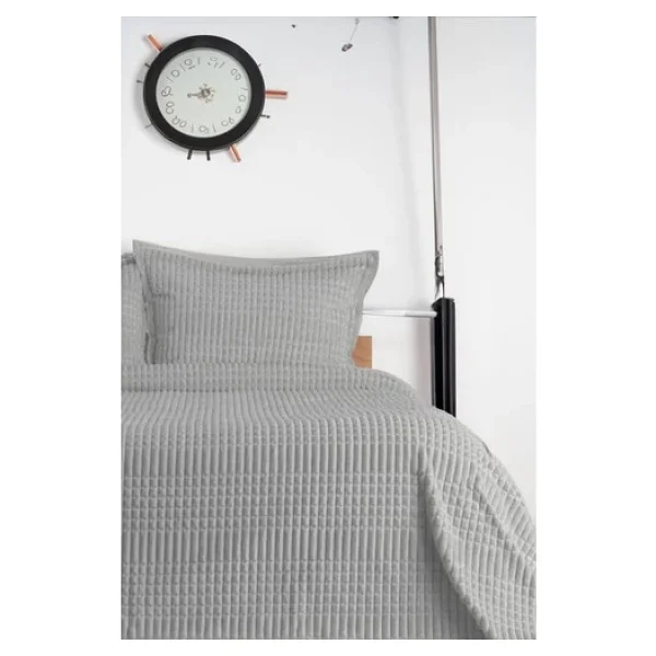 Merinos Modern Line Gri 150x220 Cm Tek Kişilik Battaniye Seti - Görsel 3