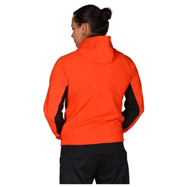 Joma Poly. Stork - Erkek Turuncu-Siyah Kapüşonlu Spor Eşofman Üstü - 4231303 - Görsel 2